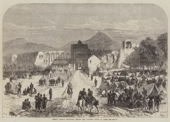 Truppe francesi accampate all